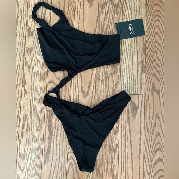 NWT Black Naked Wardrobe Swimsuit - Picture 1 of 4